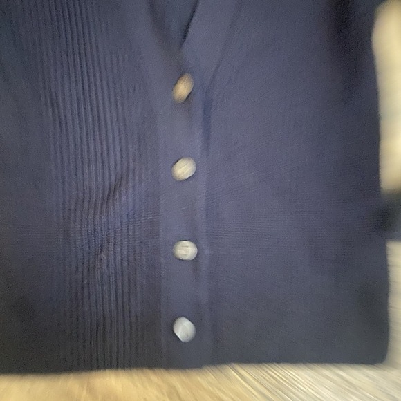 Vince Black Cashmere Wool Blend Shaker Rib V-Neck Cardigan Women's XXS - Picture 2 of 5